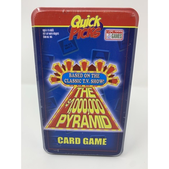Quick Picks Pyramid Travel Card Game In A Tin Toys &‎ Games 2008 - Picture 1 of 5